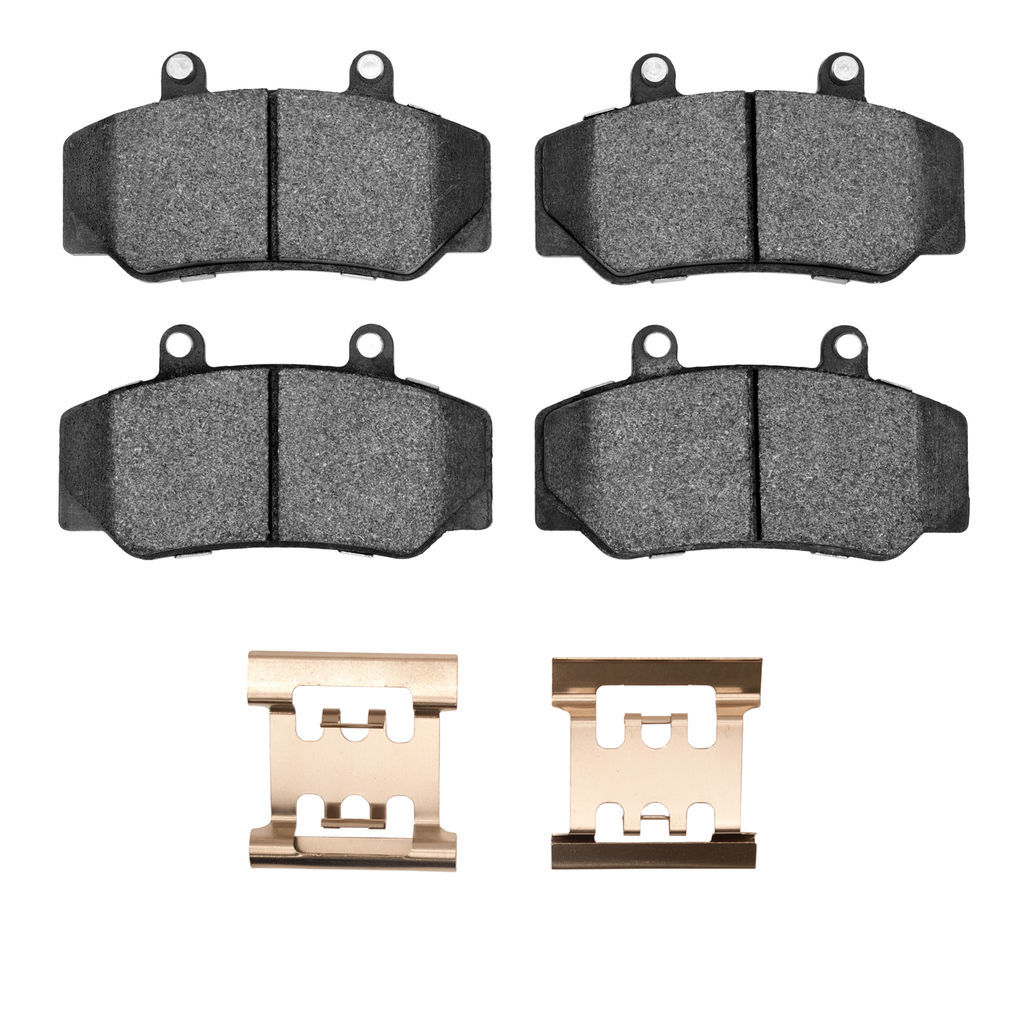 Dynamic Friction 1551-0492-01 - 5000 Advanced Semi Metallic Brake Pads With Hardware