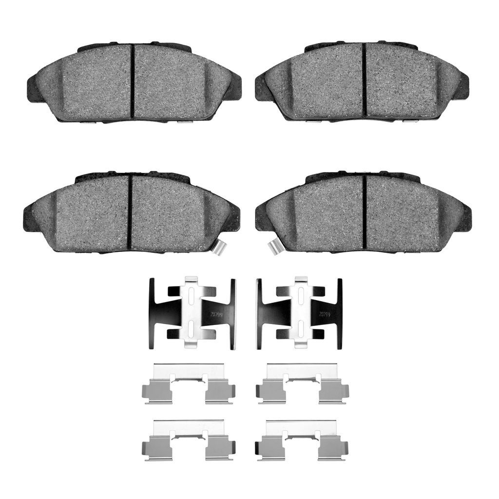 Dynamic Friction 1551-0496-01 - 5000 Advanced Ceramic Brake Pads With Hardware