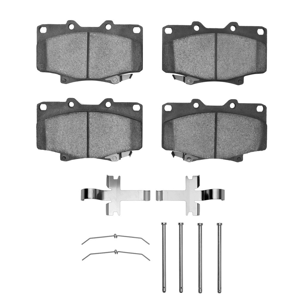 Dynamic Friction 1551-0502-01 - 5000 Advanced Semi Metallic Brake Pads With Hardware