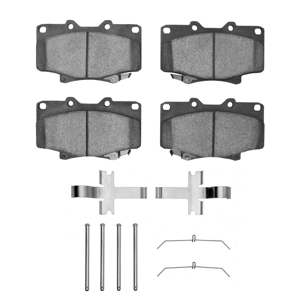 Dynamic Friction 1551-0502-02 - 5000 Advanced Semi Metallic Brake Pads With Hardware