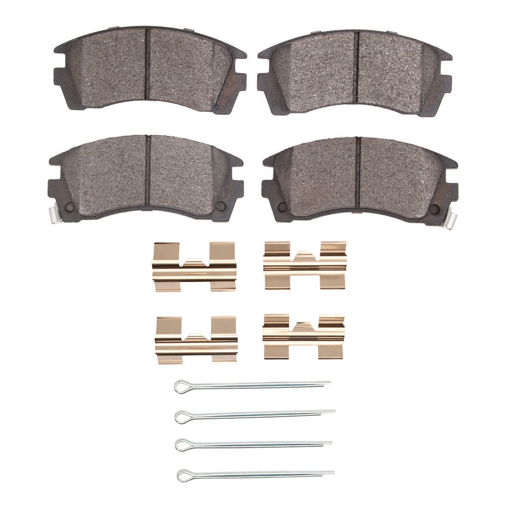 Dynamic Friction 1551-0519-11 - 5000 Advanced Low Metallic Brake Pads With Hardware