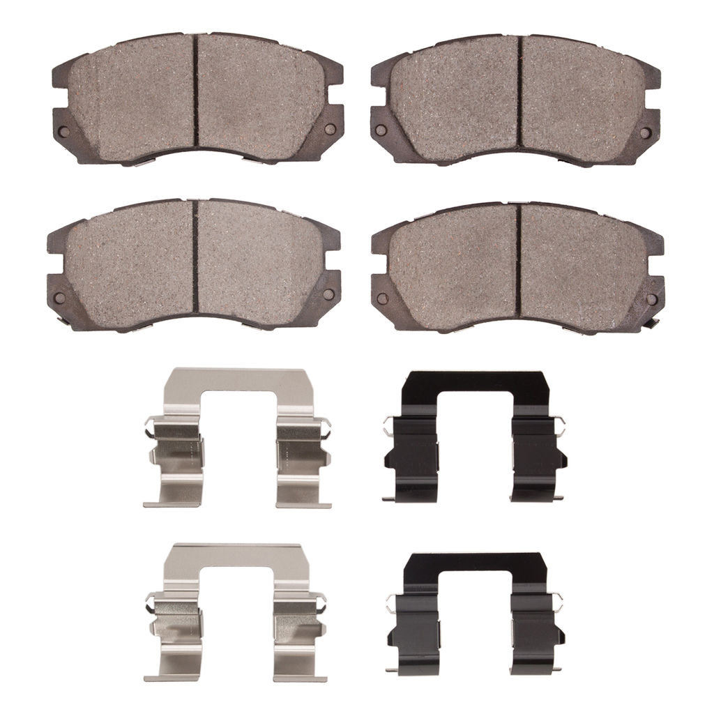 Dynamic Friction 1551-0563-01 - 5000 Advanced Ceramic Brake Pads With Hardware