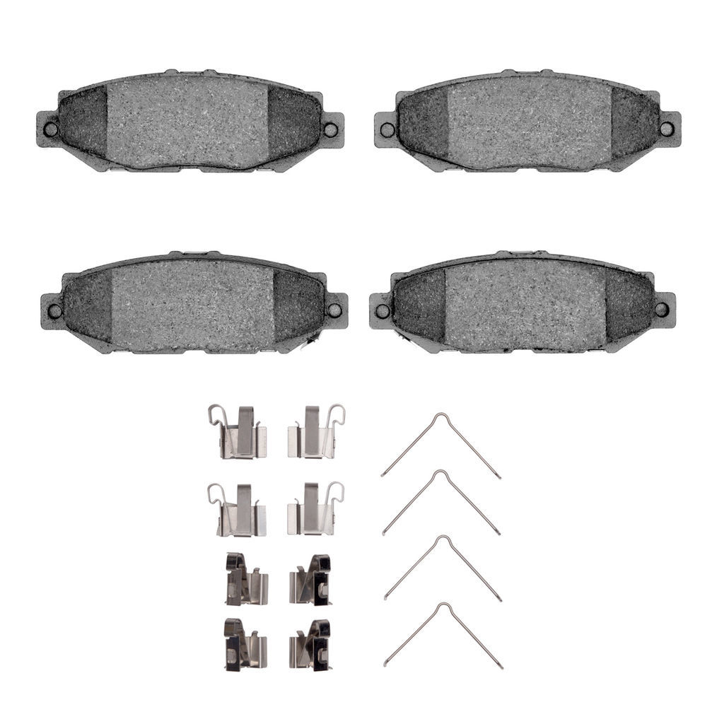 Dynamic Friction 1551-0572-01 - 5000 Advanced Ceramic Brake Pads With Hardware