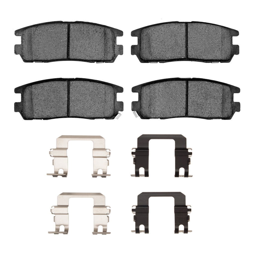 Dynamic Friction 1551-0580-01 - 5000 Advanced Ceramic Brake Pads With Hardware