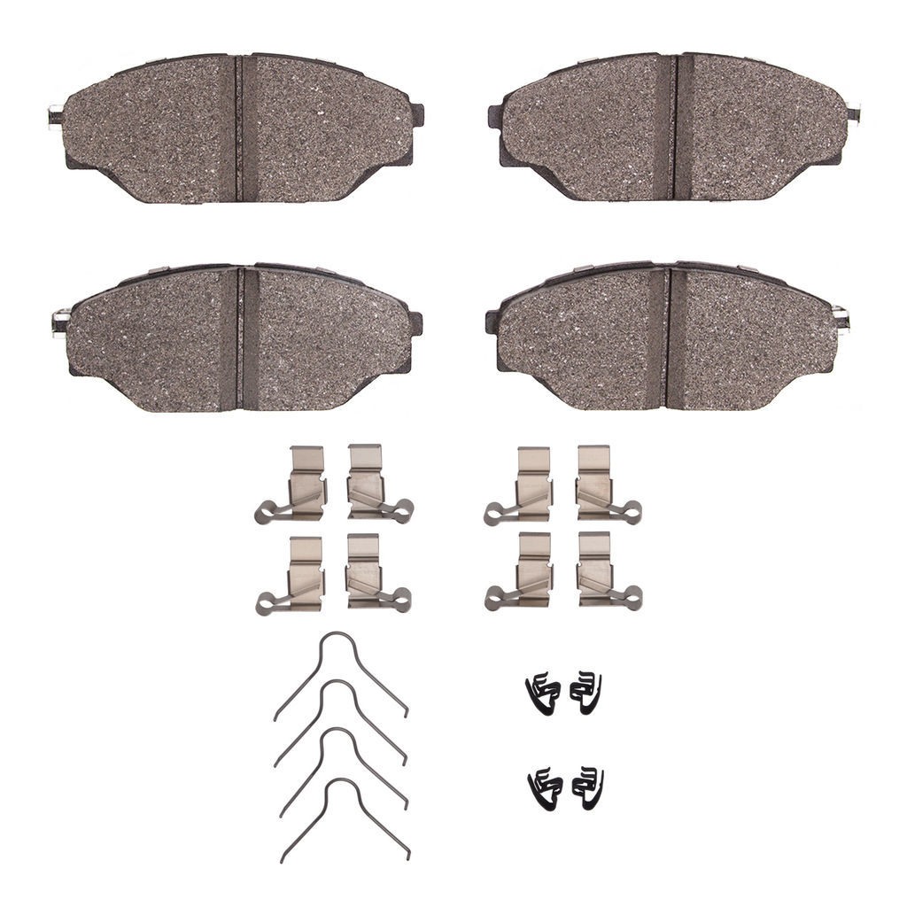 Dynamic Friction 1551-0605-01 - 5000 Advanced Ceramic Brake Pads With Hardware