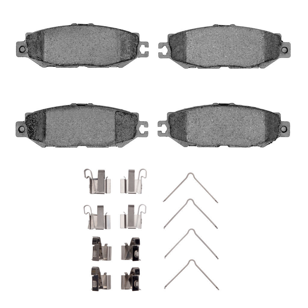 Dynamic Friction 1551-0613-01 - 5000 Advanced Ceramic Brake Pads With Hardware