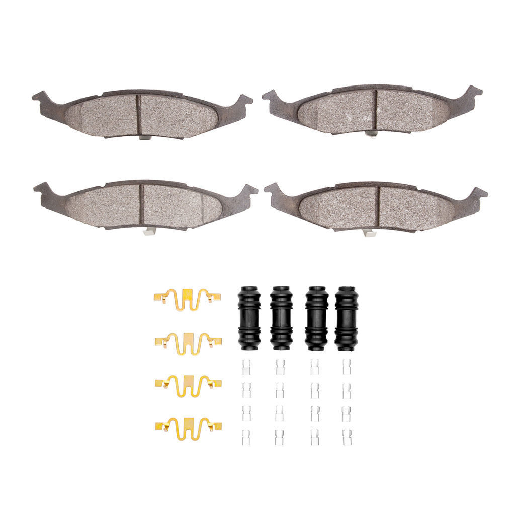 Dynamic Friction 1551-0633-01 - 5000 Advanced Semi Metallic Brake Pads With Hardware