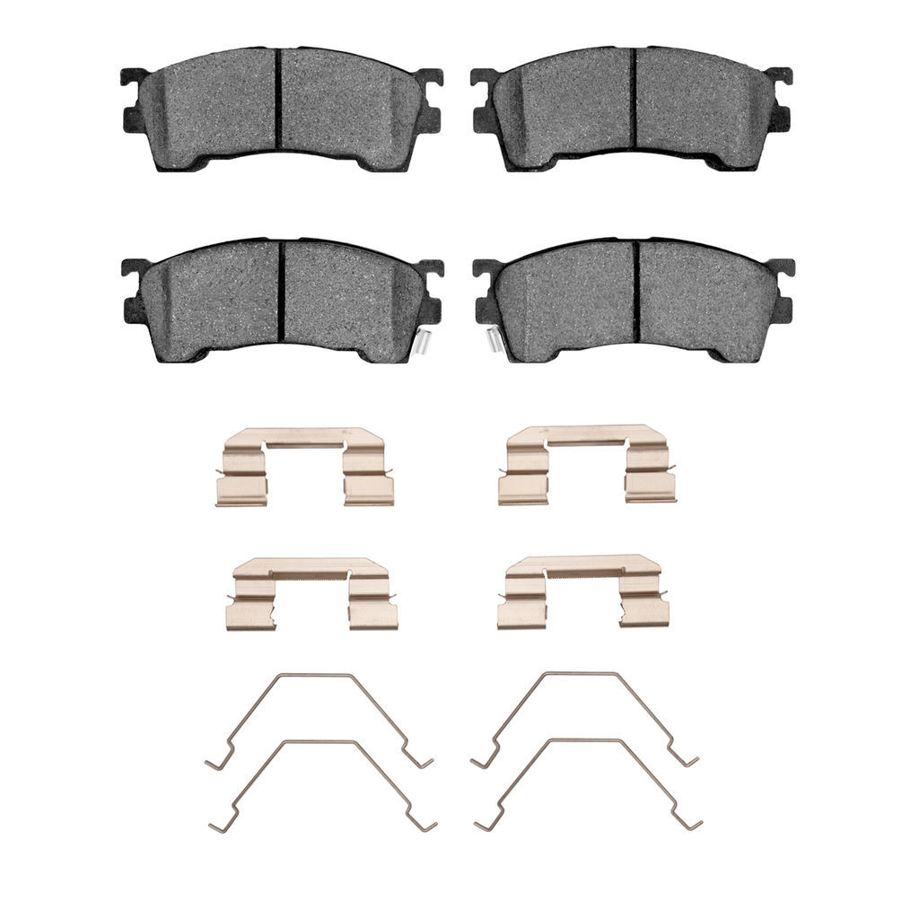 Dynamic Friction 1551-0637-01 - 5000 Advanced Ceramic Brake Pads With Hardware
