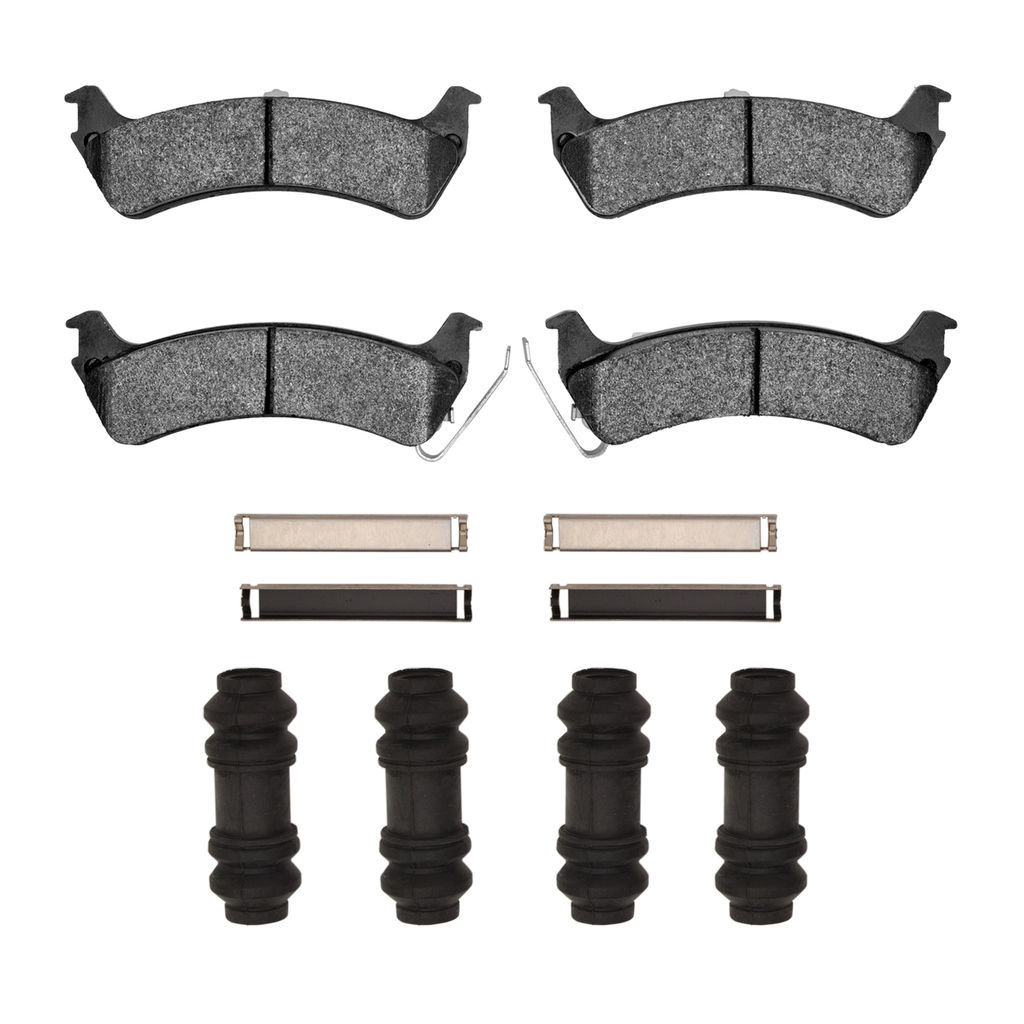 Dynamic Friction 1551-0664-01 - 5000 Advanced Semi Metallic Brake Pads With Hardware