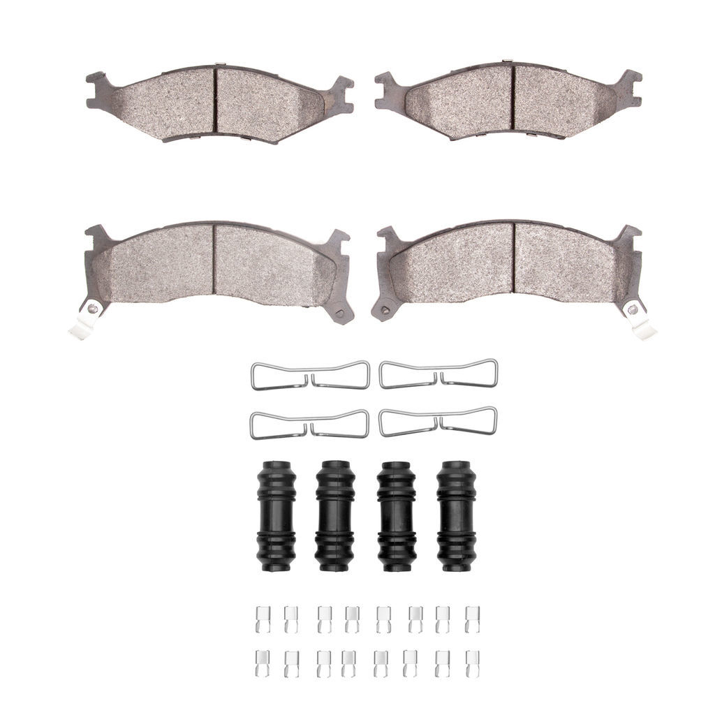 Dynamic Friction 1551-0670-01 - 5000 Advanced Semi Metallic Brake Pads With Hardware