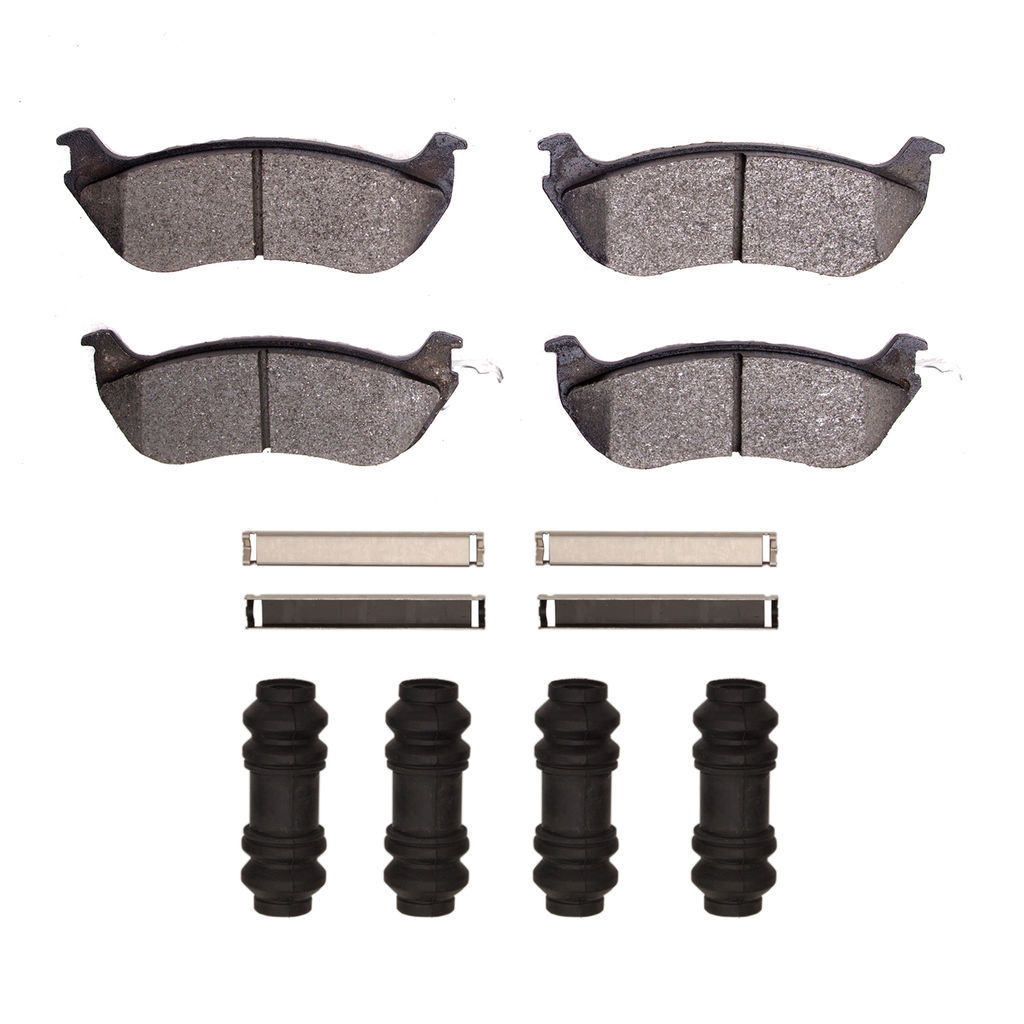 Dynamic Friction 1551-0674-01 - 5000 Advanced Semi Metallic Brake Pads With Hardware