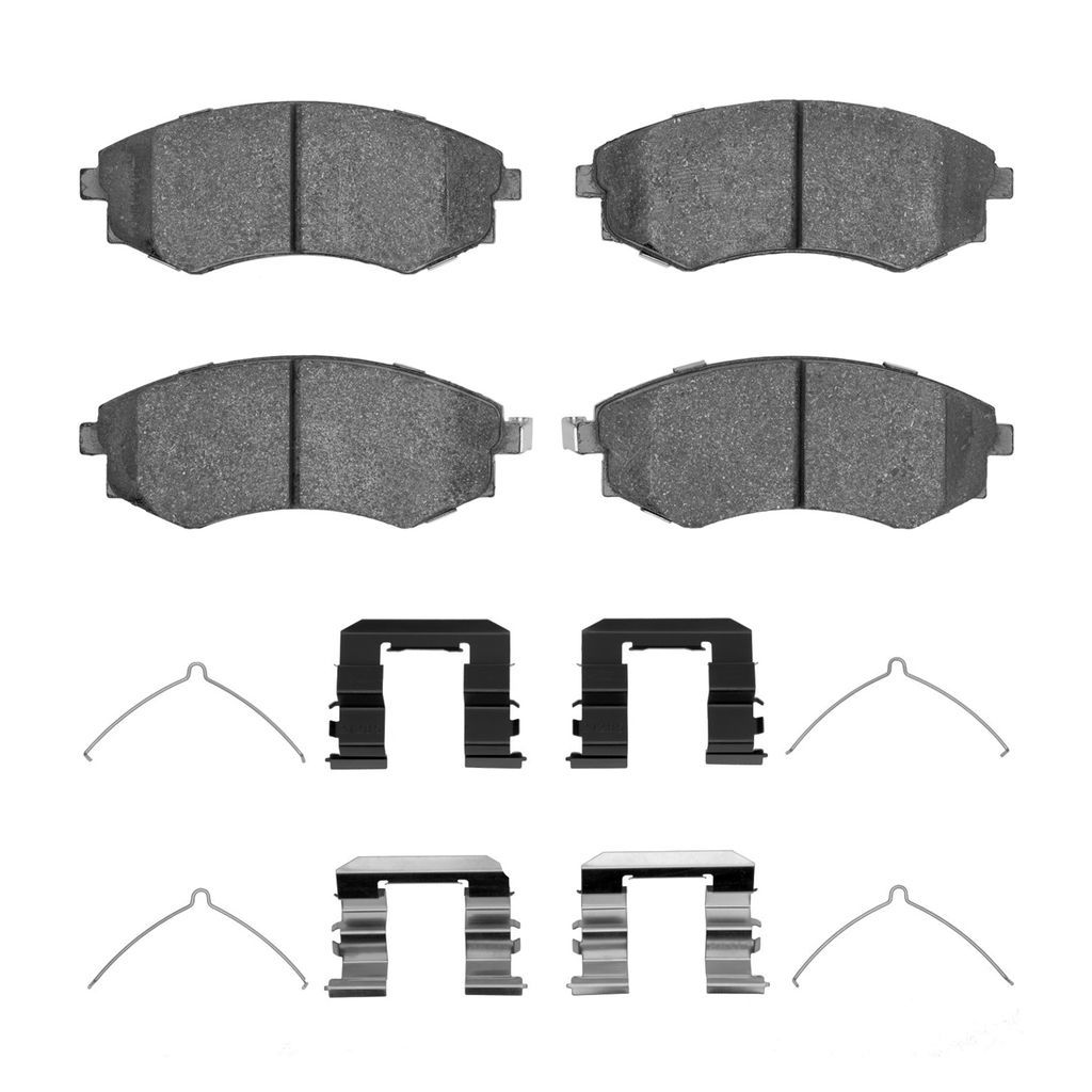 Dynamic Friction 1551-0700-02 - 5000 Advanced Ceramic Brake Pads With Hardware