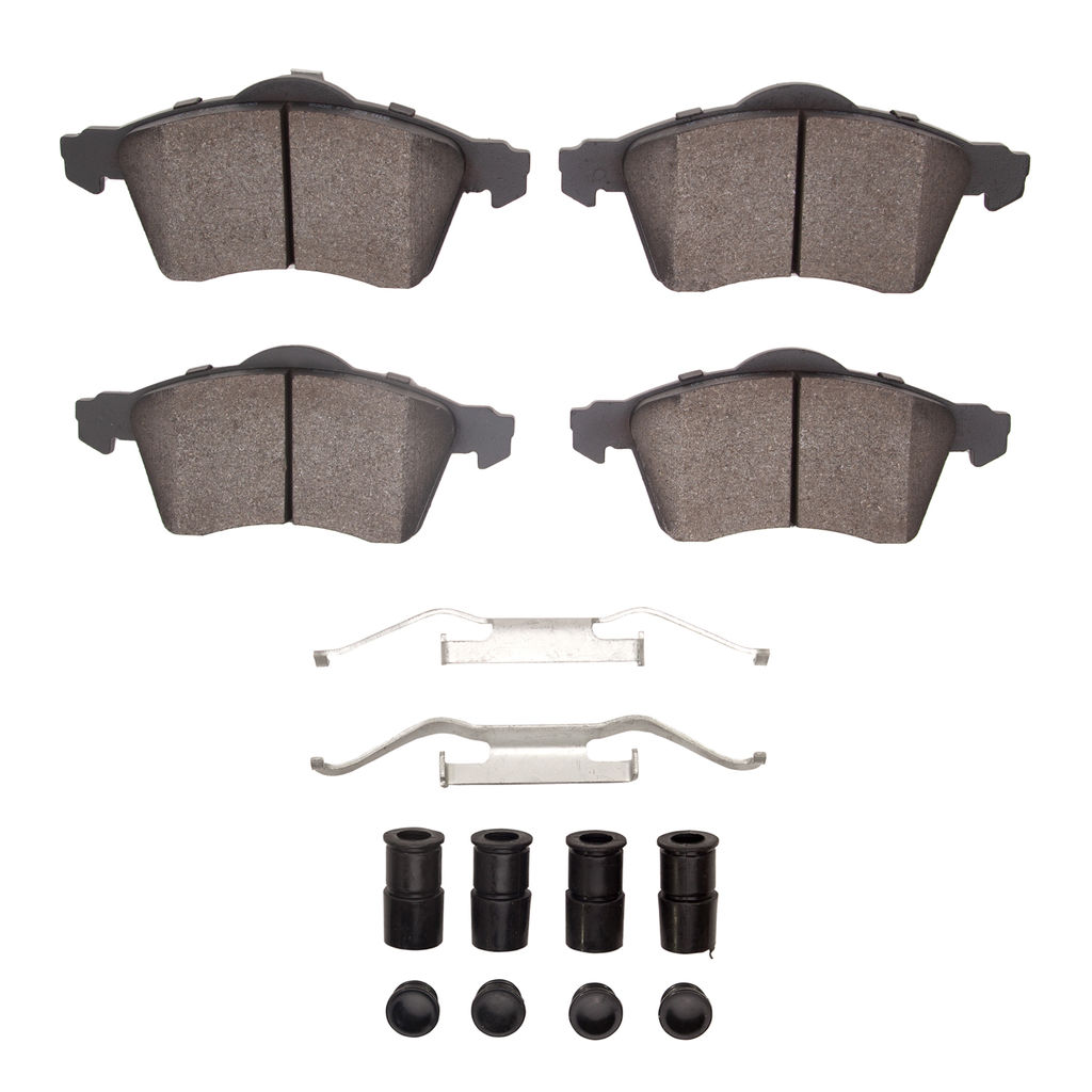 Dynamic Friction 1551-0705-01 - 5000 Advanced Low Metallic Brake Pads With Hardware
