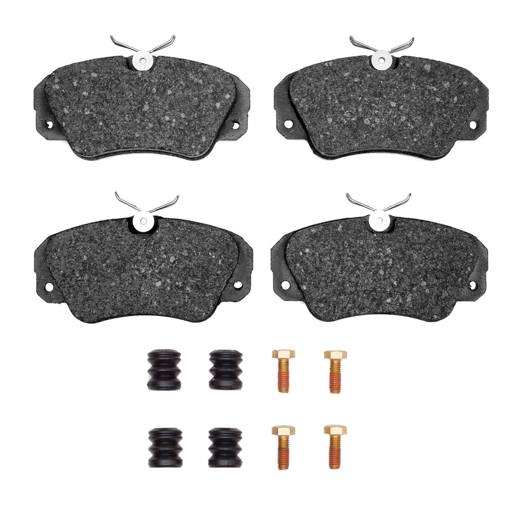 Dynamic Friction 1551-0720-01 - 5000 Advanced Low Metallic Brake Pads With Hardware
