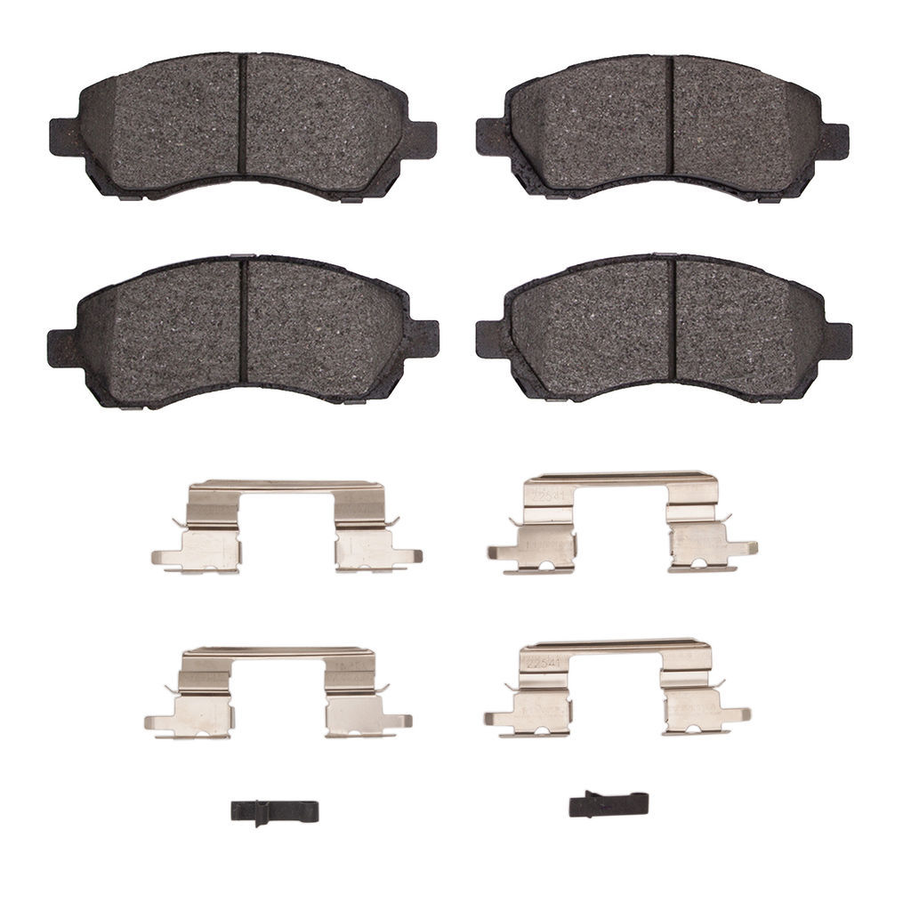 Dynamic Friction 1551-0722-01 - 5000 Advanced Ceramic Brake Pads With Hardware