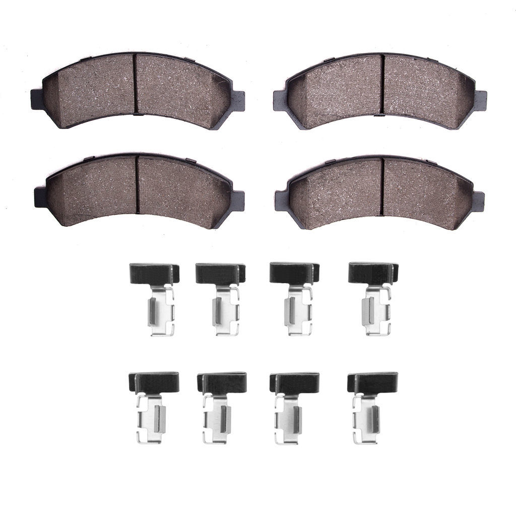 Dynamic Friction 1551-0726-01 - 5000 Advanced Ceramic Brake Pads With Hardware