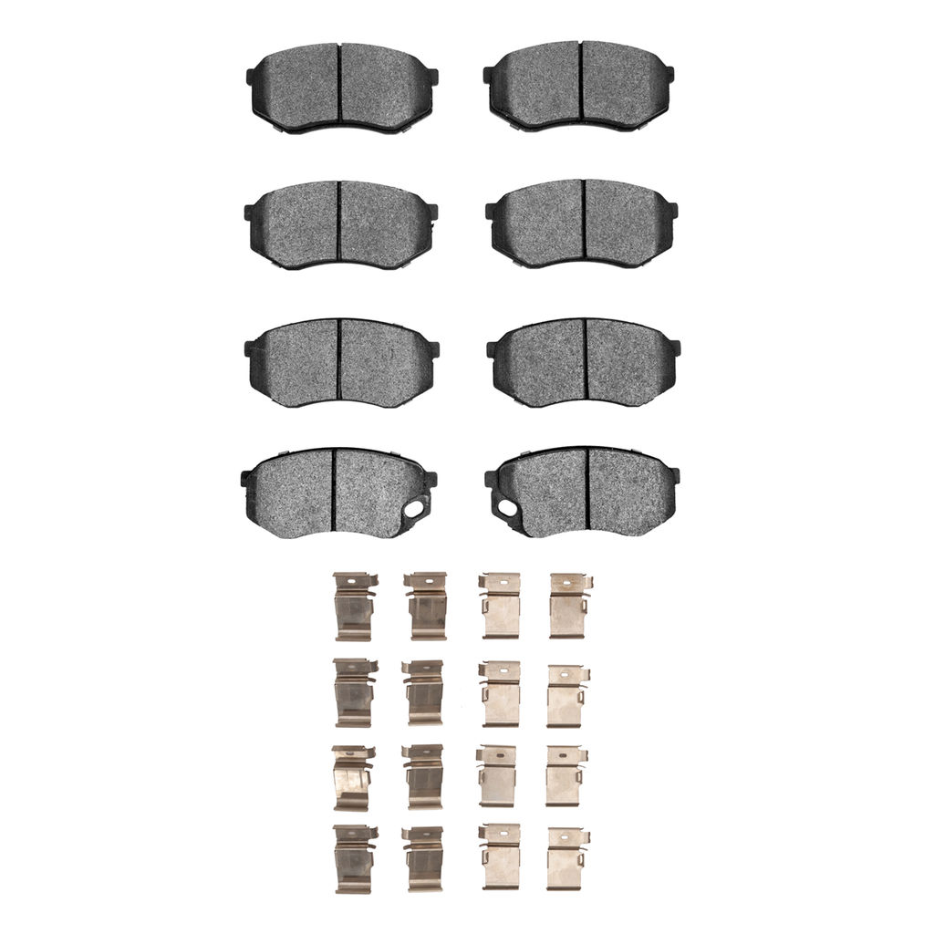 Dynamic Friction 1551-0735-01 - 5000 Advanced Semi Metallic Brake Pads With Hardware