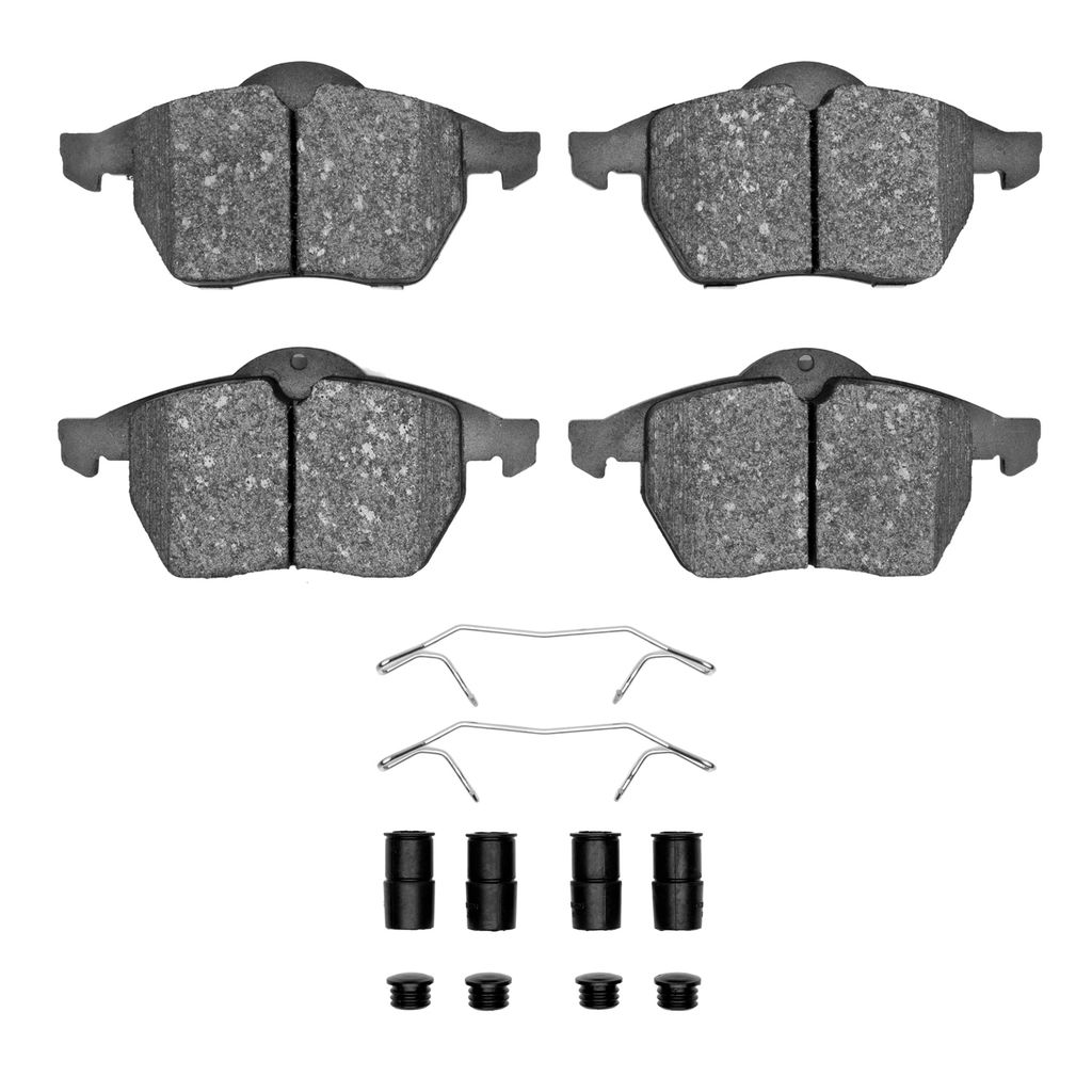 Dynamic Friction 1551-0736-01 - 5000 Advanced Low Metallic Brake Pads With Hardware
