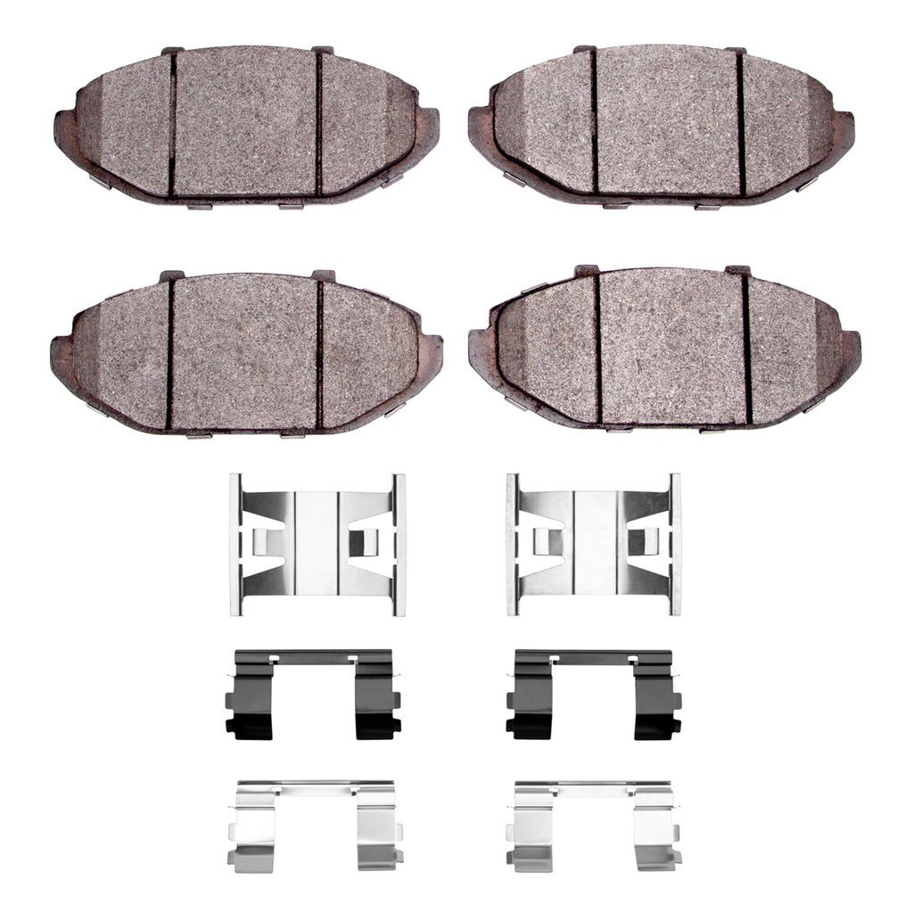 Dynamic Friction 1551-0748-01 - 5000 Advanced Semi Metallic Brake Pads With Hardware