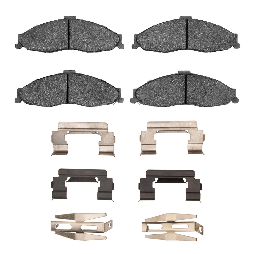 Dynamic Friction 1551-0749-01 - 5000 Advanced Semi Metallic Brake Pads With Hardware