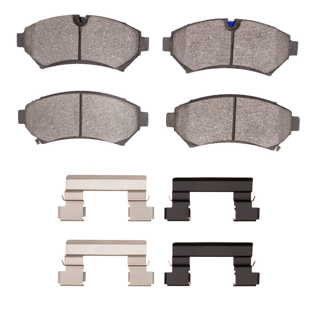 Dynamic Friction 1551-0753-01 - 5000 Advanced Semi Metallic Brake Pads With Hardware