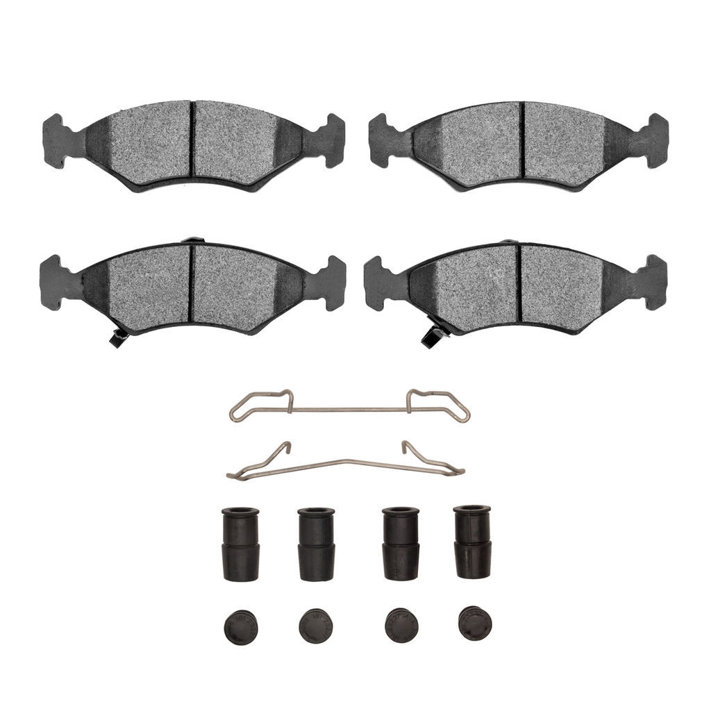 Dynamic Friction 1551-0766-01 - 5000 Advanced Ceramic Brake Pads With Hardware