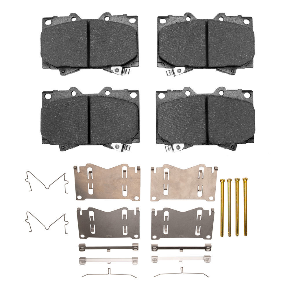 Dynamic Friction 1551-0772-01 - 5000 Advanced Ceramic Brake Pads With Hardware