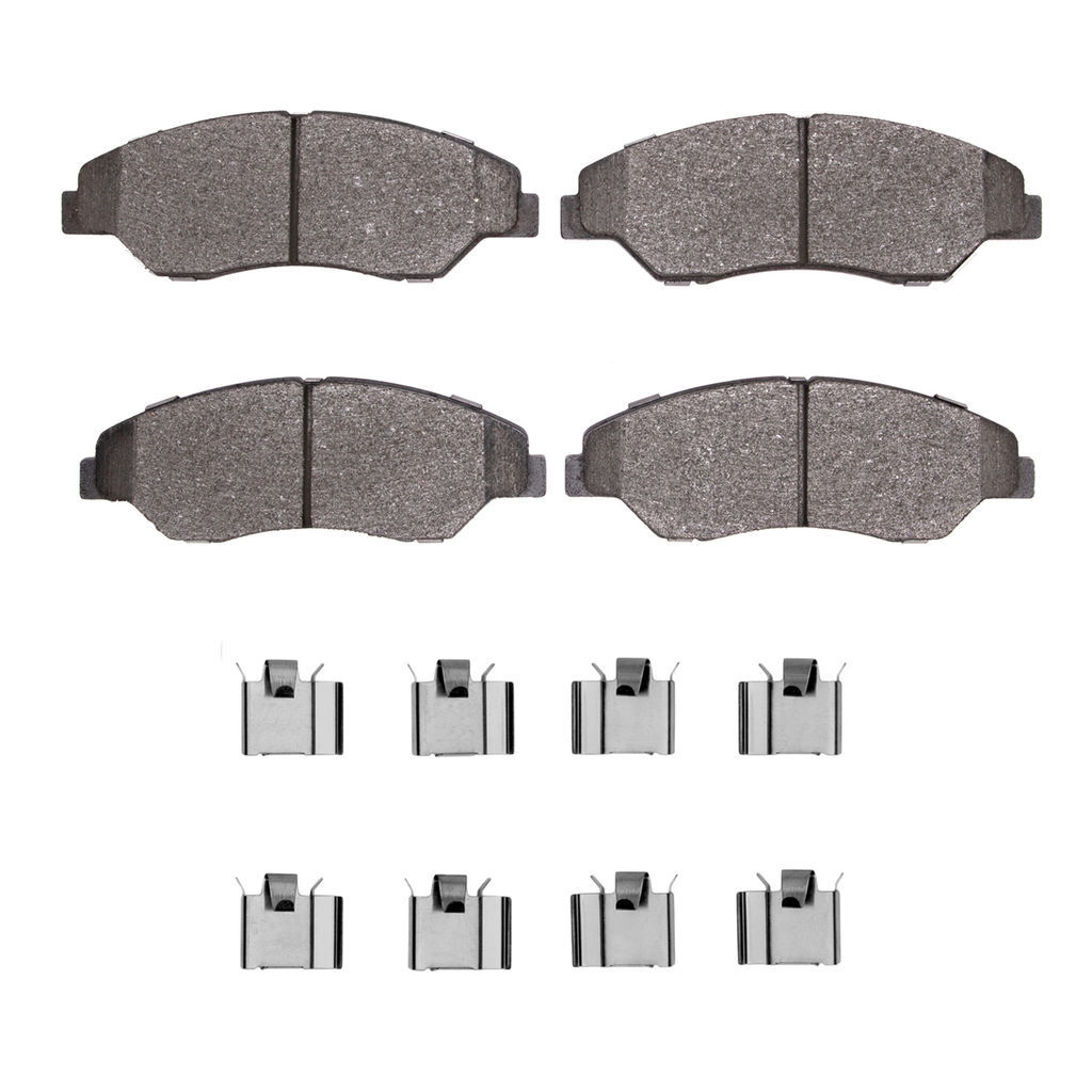 Dynamic Friction 1551-0774-01 - 5000 Advanced Semi Metallic Brake Pads With Hardware