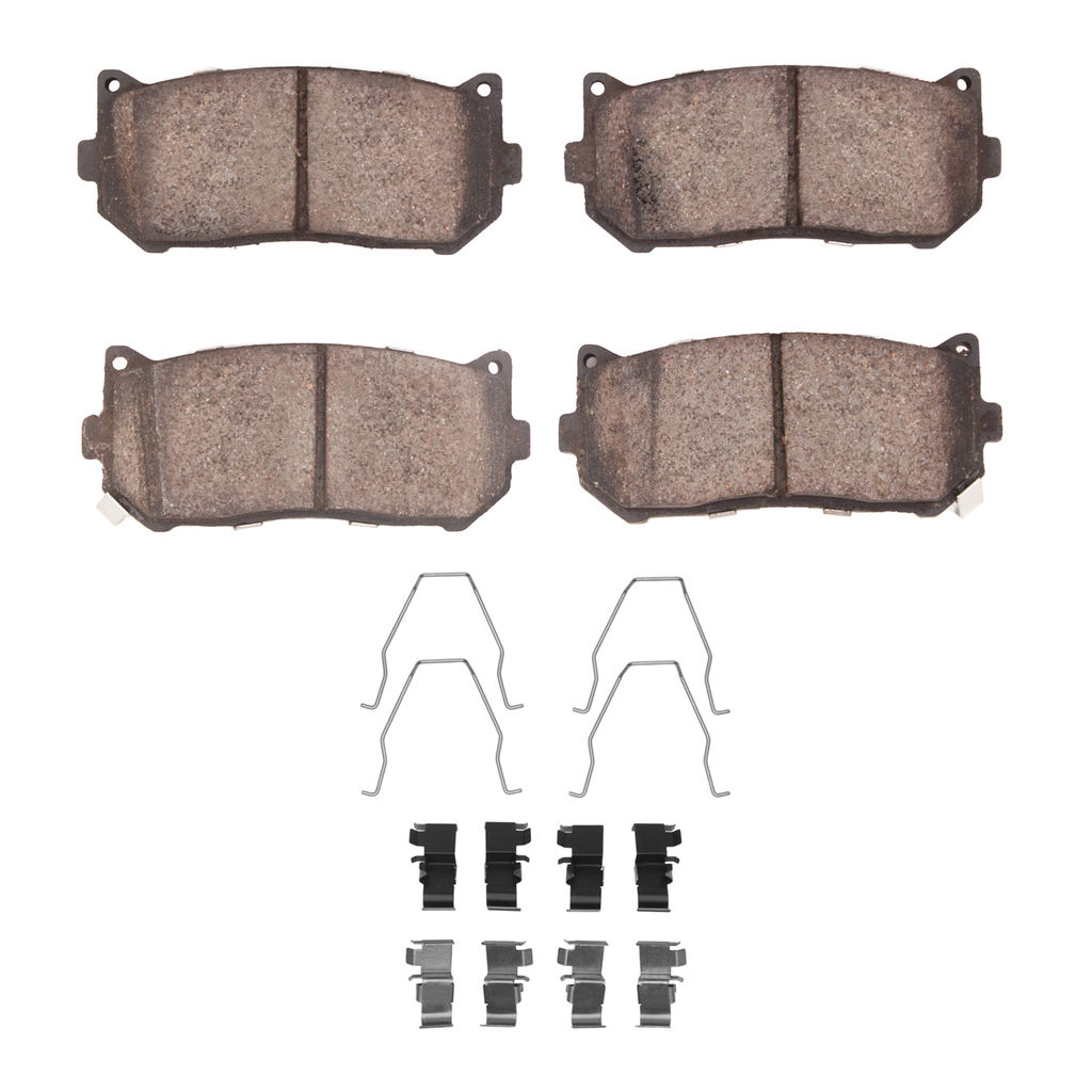 Dynamic Friction 1551-0775-01 - 5000 Advanced Ceramic Brake Pads With Hardware