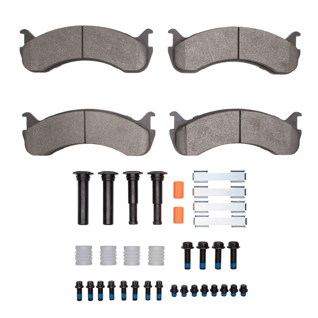Dynamic Friction 1551-0786-11 - 5000 Advanced Semi Metallic Brake Pads With Hardware