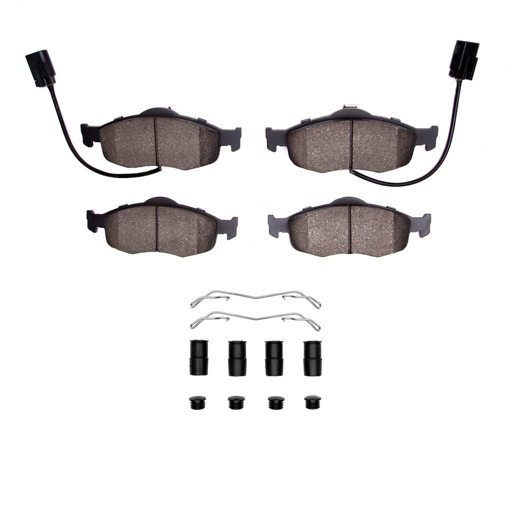 Dynamic Friction 1551-0801-01 - 5000 Advanced Low Metallic Brake Pads With Hardware