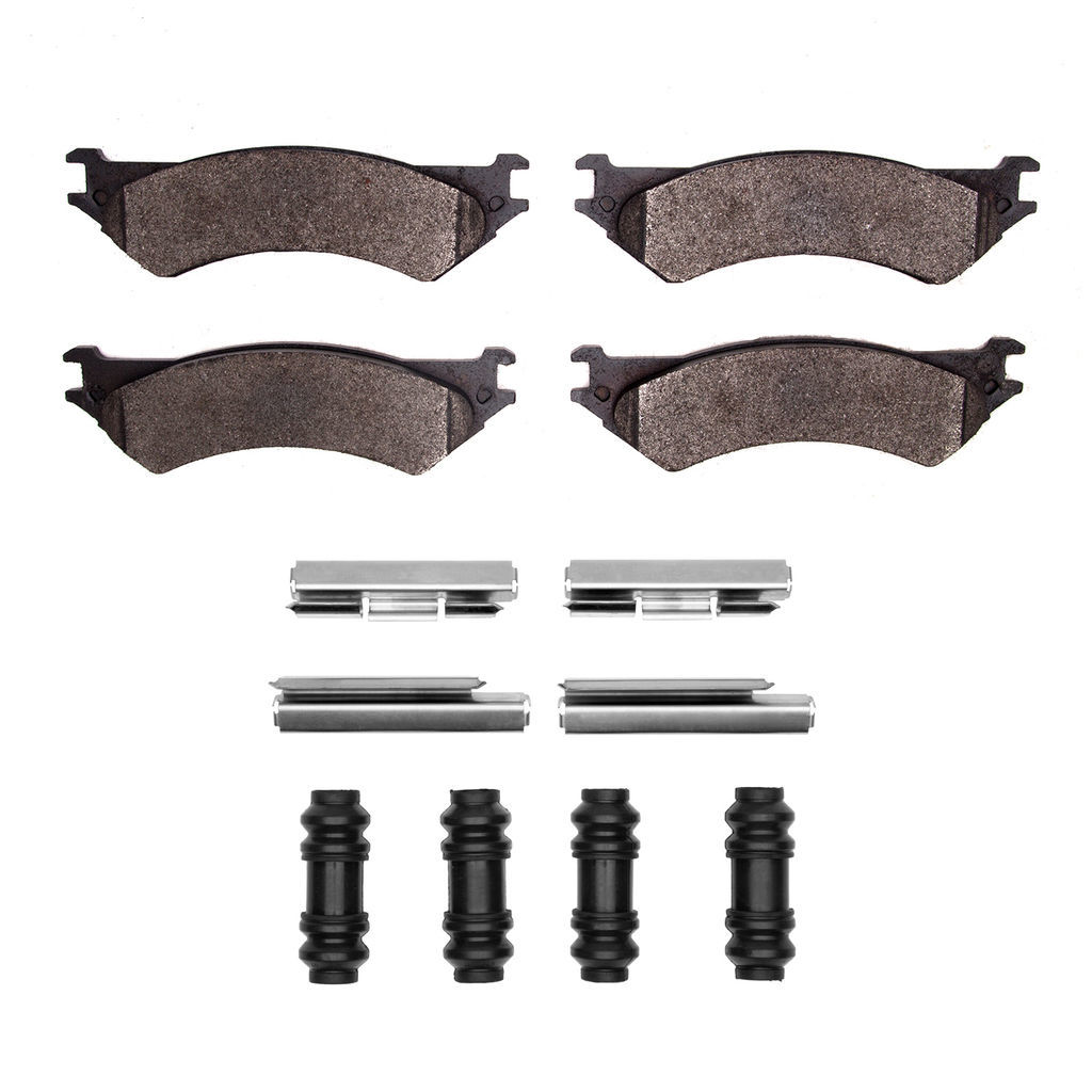 Dynamic Friction 1551-0802-01 - 5000 Advanced Semi Metallic Brake Pads With Hardware