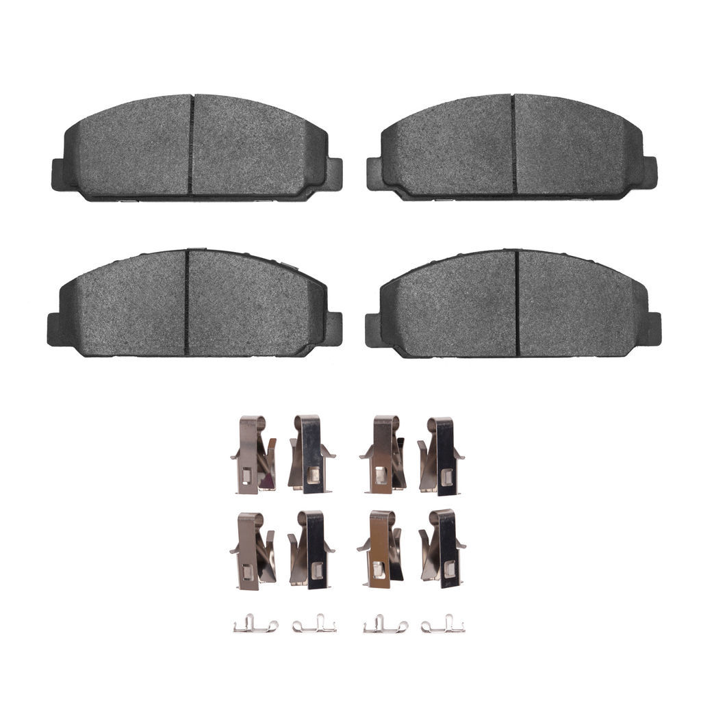 Dynamic Friction 1551-0827-01 - 5000 Advanced Semi Metallic Brake Pads With Hardware