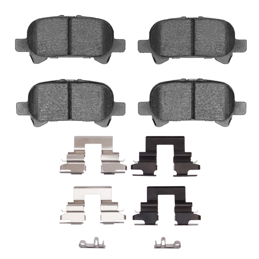 Dynamic Friction 1551-0828-01 - 5000 Advanced Ceramic Brake Pads With Hardware