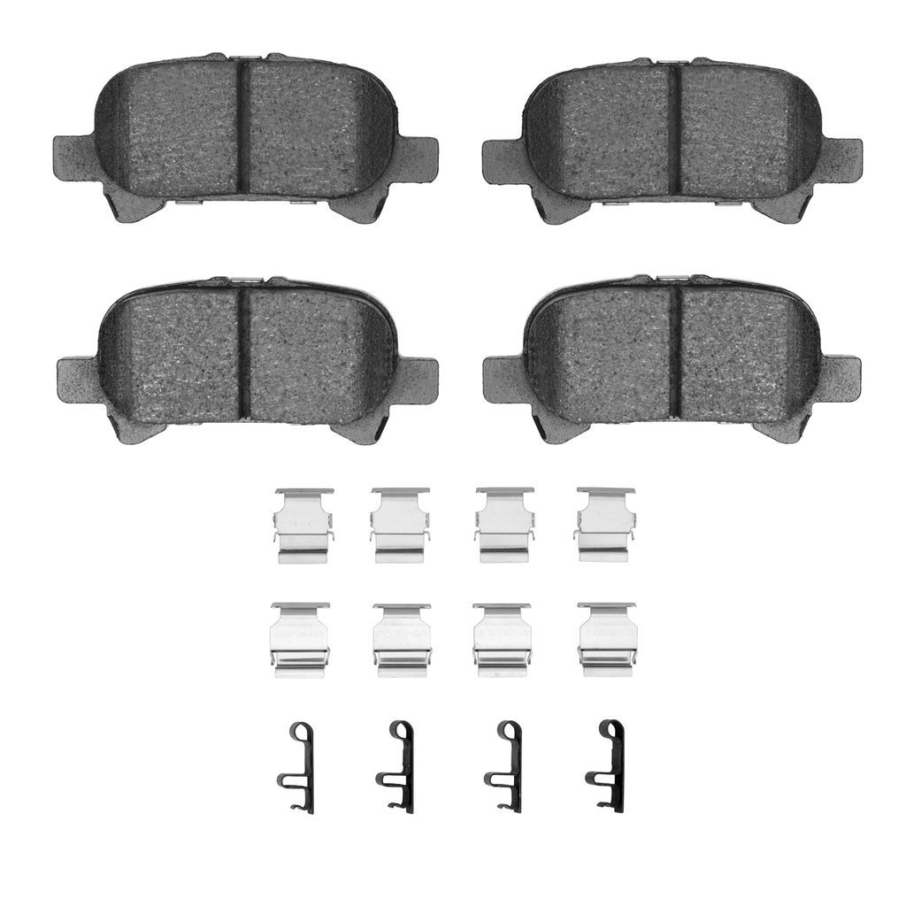 Dynamic Friction 1551-0828-02 - 5000 Advanced Ceramic Brake Pads With Hardware