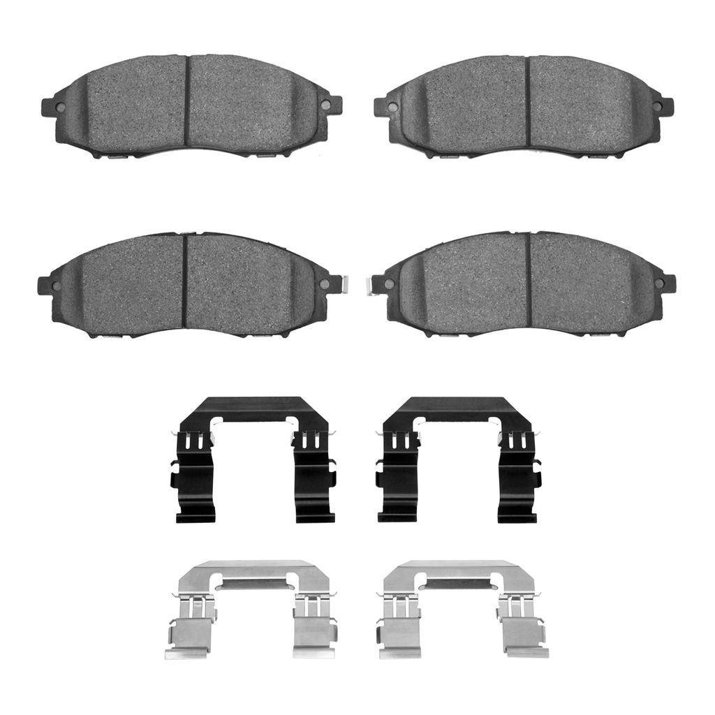 Dynamic Friction 1551-0830-01 - 5000 Advanced Semi Metallic Brake Pads With Hardware