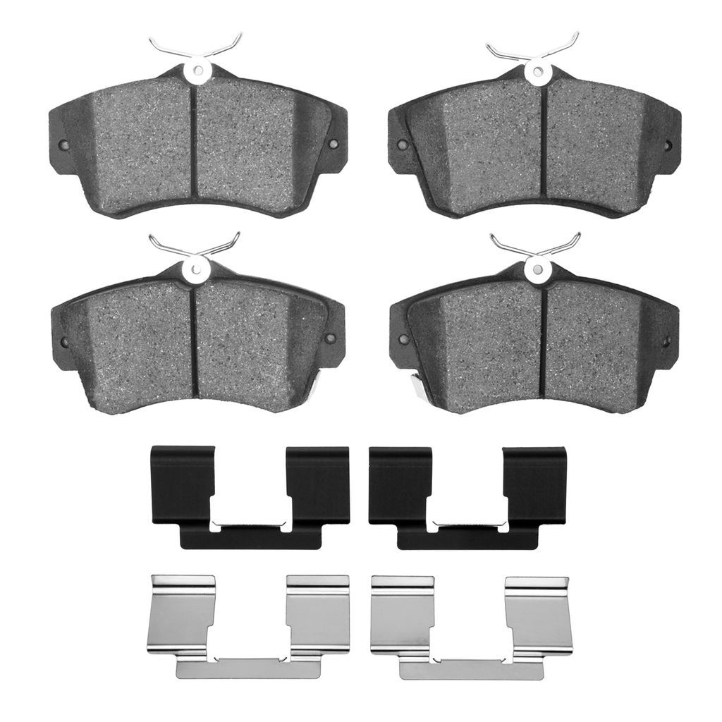 Dynamic Friction 1551-0841-01 - 5000 Advanced Semi Metallic Brake Pads With Hardware