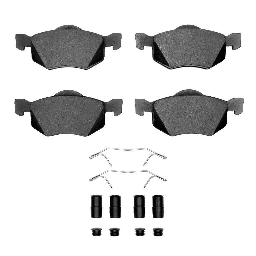 Dynamic Friction 1551-0843-01 - 5000 Advanced Ceramic Brake Pads With Hardware