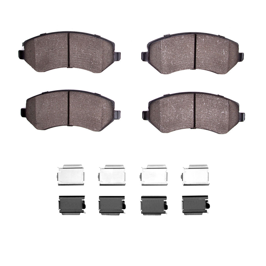 Low Metallic and Hardware Kit Dynamic Friction Company 5000 Advanced Brake Pads 