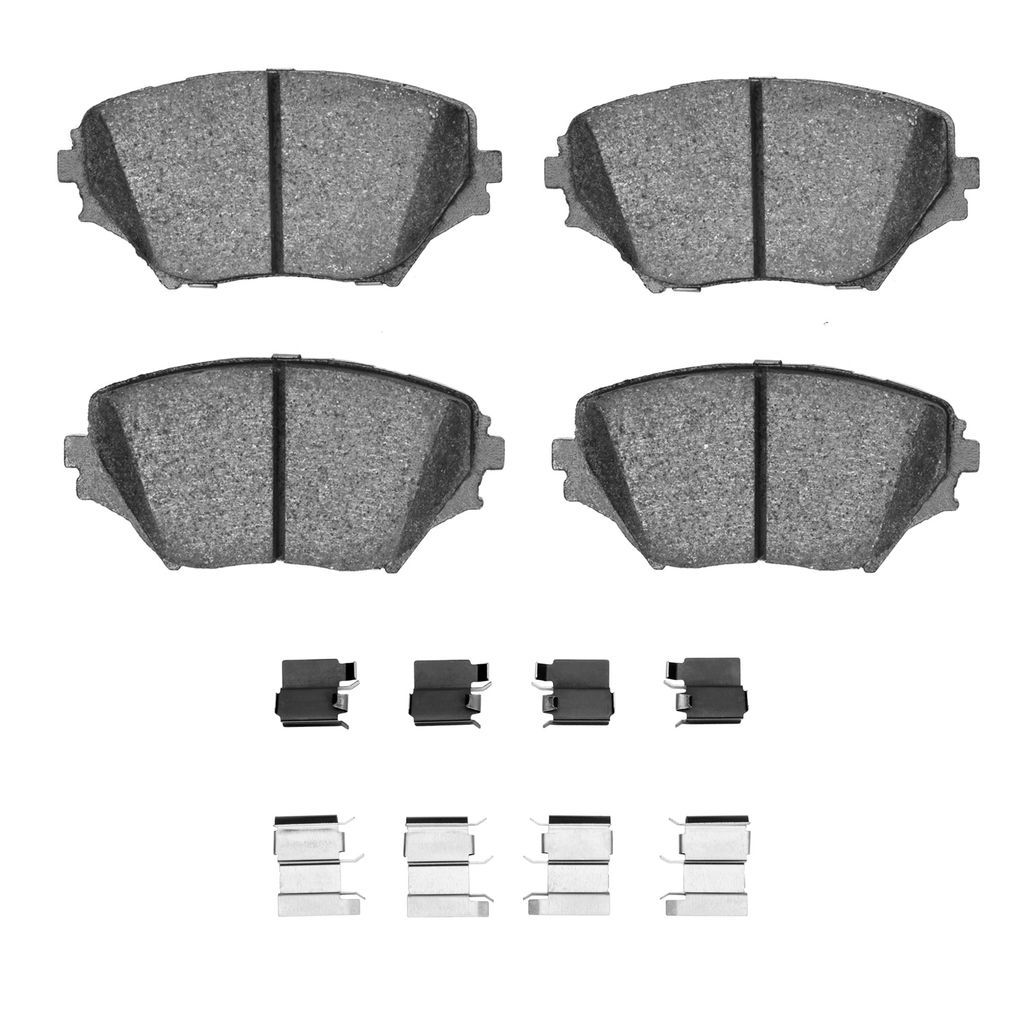 Dynamic Friction 1551-0862-01 - 5000 Advanced Ceramic Brake Pads With Hardware
