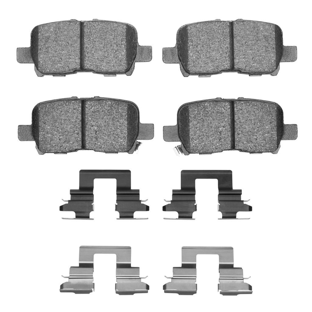 Dynamic Friction 1551-0865-01 - 5000 Advanced Ceramic Brake Pads With Hardware