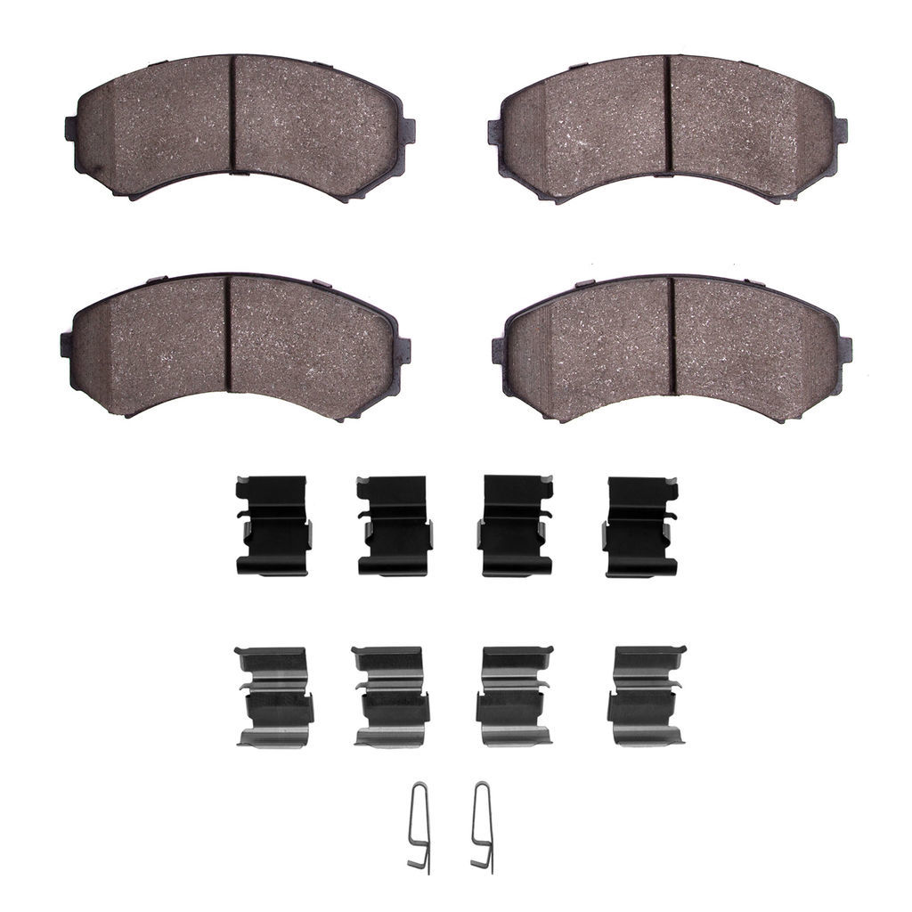 Dynamic Friction 1551-0867-01 - 5000 Advanced Ceramic Brake Pads With Hardware