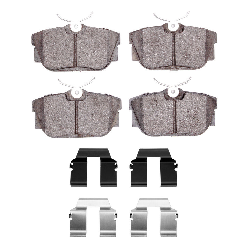 Dynamic Friction 1551-0877-01 - 5000 Advanced Semi Metallic Brake Pads With Hardware
