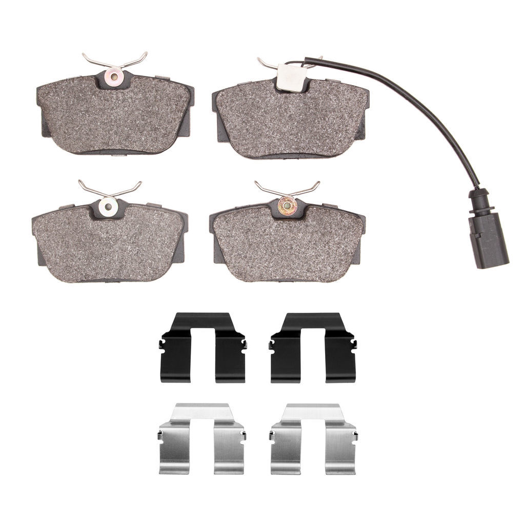 Dynamic Friction 1551-0877-11 - 5000 Advanced Semi Metallic Brake Pads With Hardware