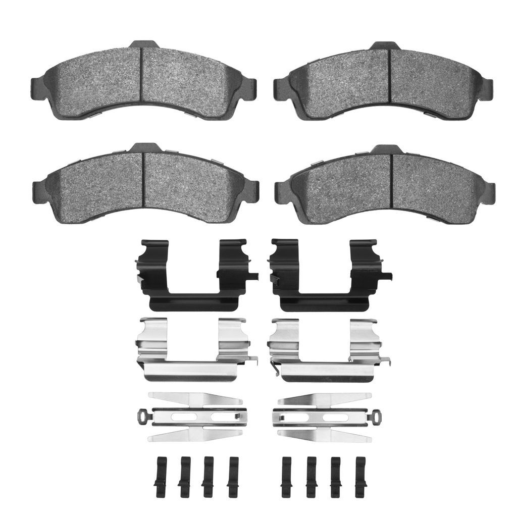 Dynamic Friction 1551-0882-01 - 5000 Advanced Ceramic Brake Pads With Hardware