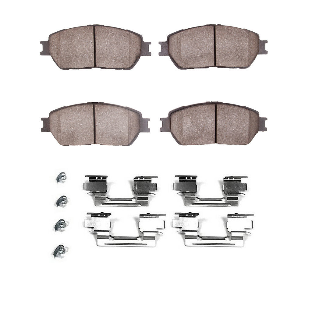 Dynamic Friction 1551-0906-01 - 5000 Advanced Ceramic Brake Pads With Hardware