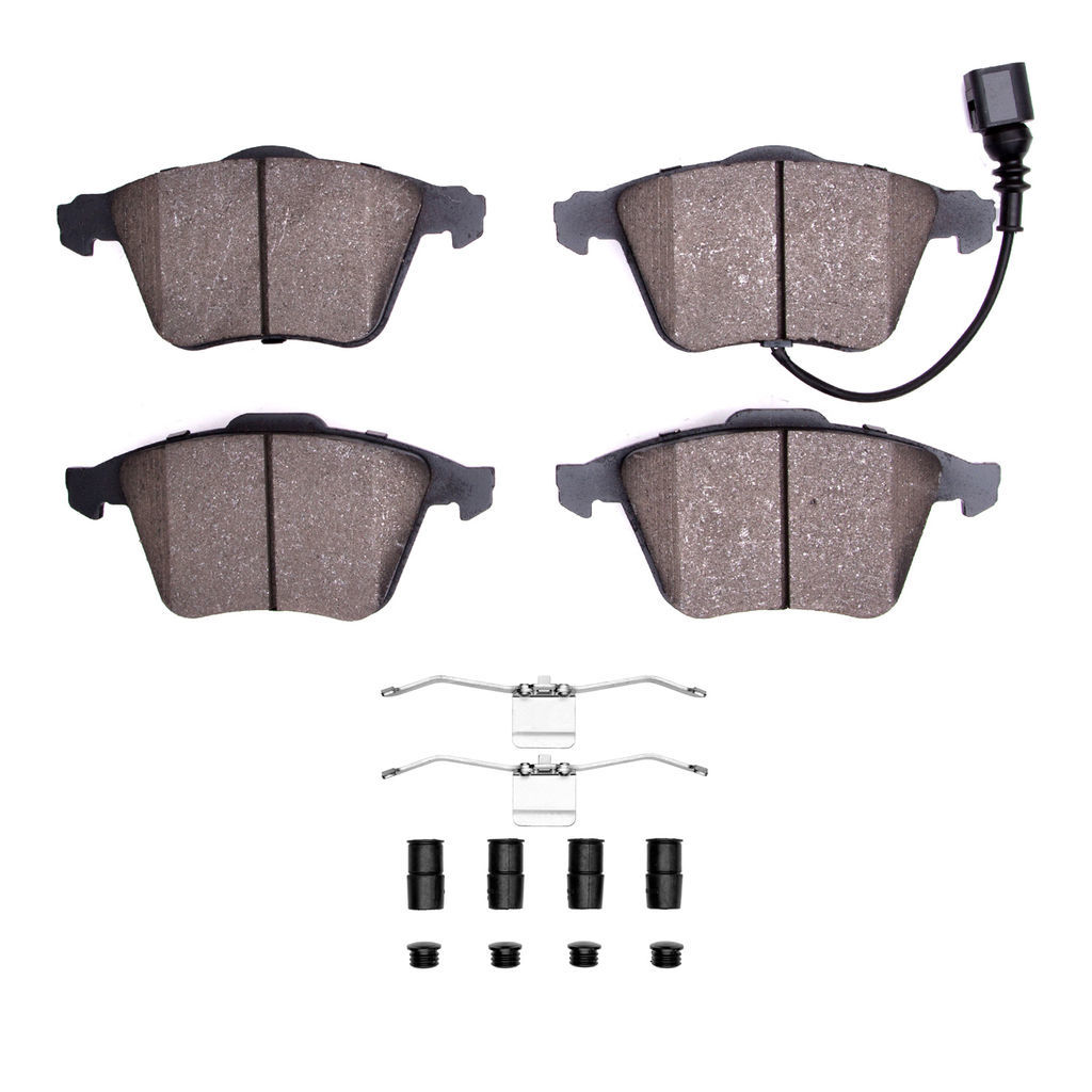 Dynamic Friction 1551-0915-32 - 5000 Advanced Low Metallic Brake Pads With Hardware