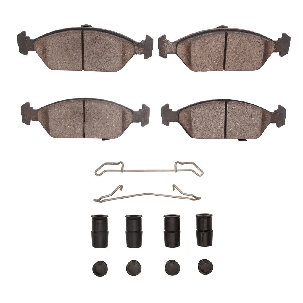 Dynamic Friction 1551-0925-01 - 5000 Advanced Ceramic Brake Pads With Hardware