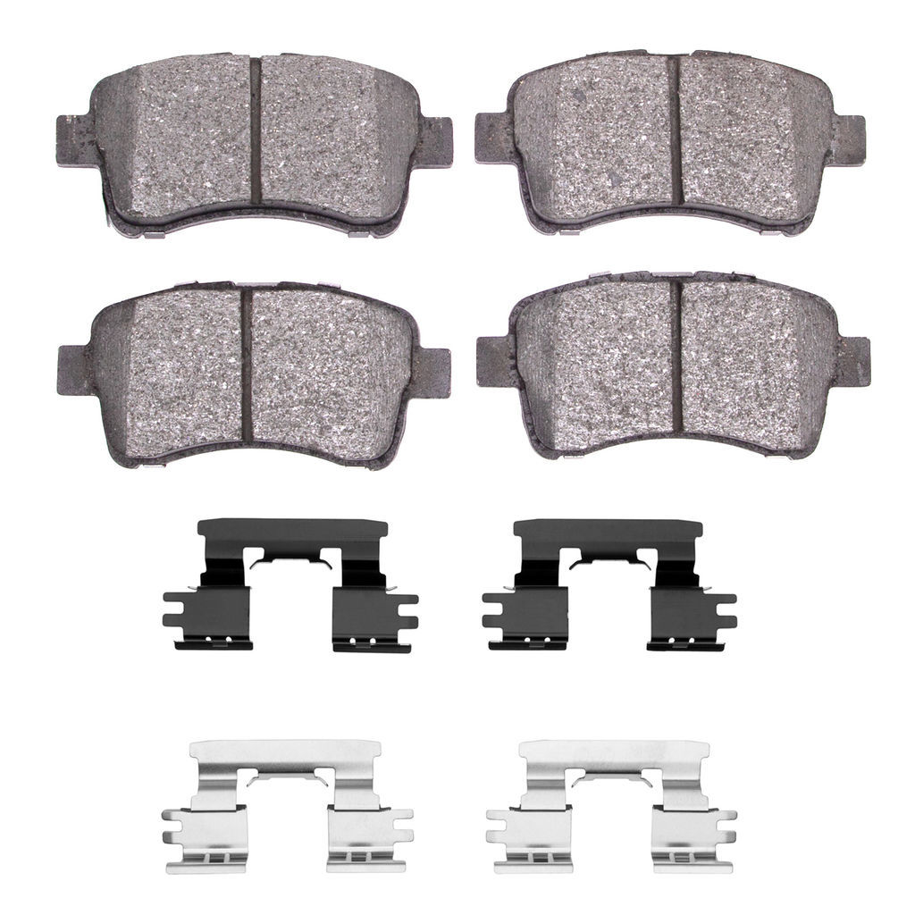 Dynamic Friction 1551-0937-01 - 5000 Advanced Ceramic Brake Pads With Hardware