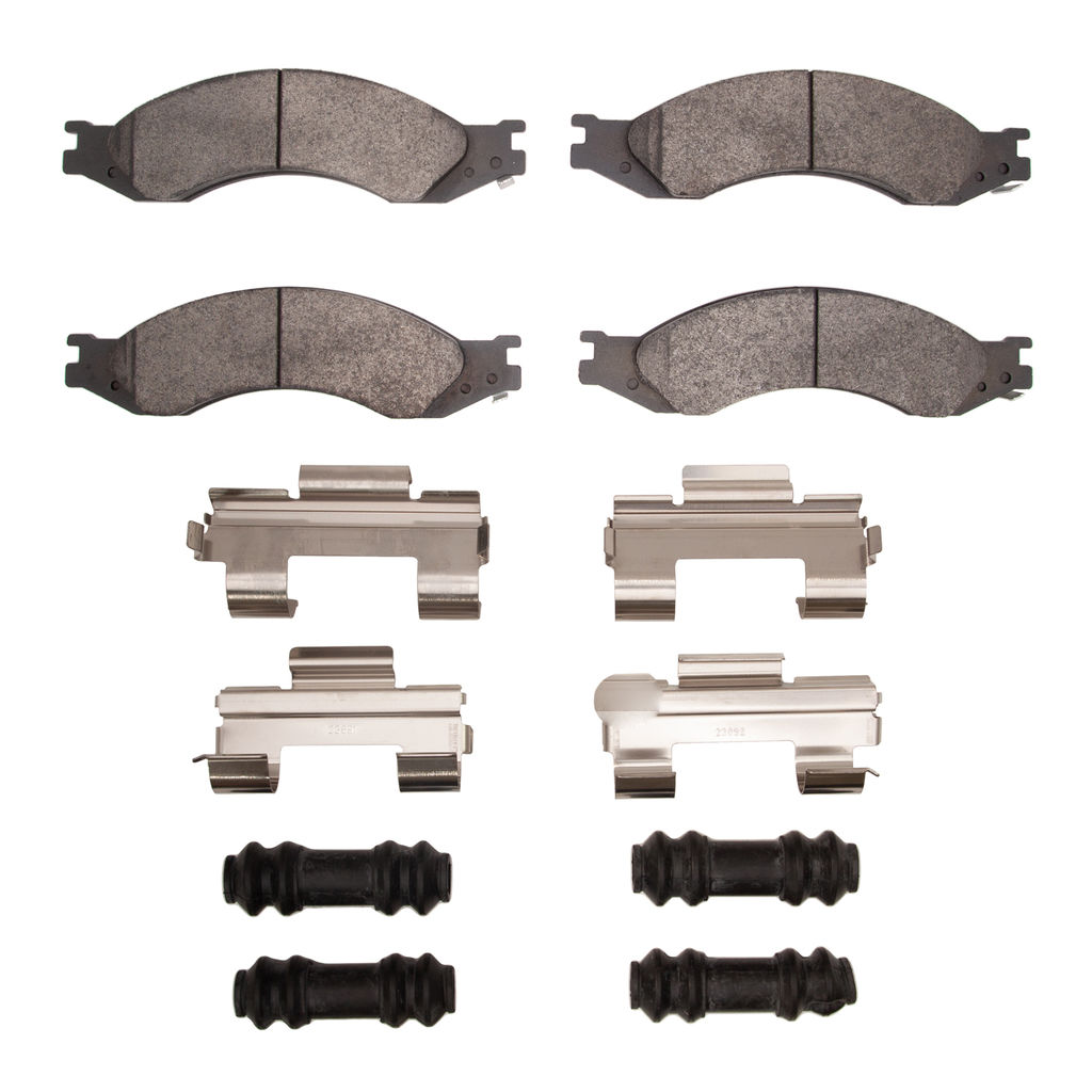 Dynamic Friction 1551-1010-01 - 5000 Advanced Semi Metallic Brake Pads With Hardware